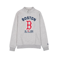Boston Red Sox Heather Gray Quarter Zip