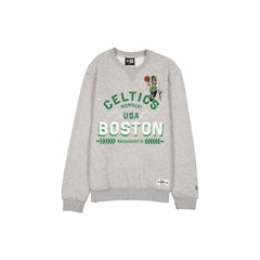 Boston Celtics Laurel Heather Gray Crewneck
