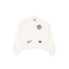 New York Yankees Women's Chrome White Quarter Zip