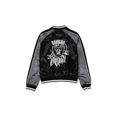 Las Vegas Raiders Women's Floral Satin Varsity Jacket