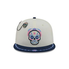 Dallas Cowboys Day of the Dead Chrome White 59FIFTY Fitted Hat