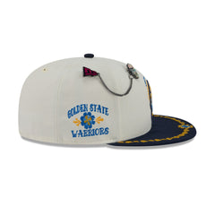 Golden State Warriors Day of the Dead Chrome White 59FIFTY Fitted Hat