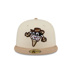 Binghamton Rumble Ponies Theme Night Beige 59FIFTY Fitted Hat