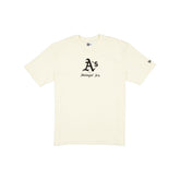 Athletics Gothic Lettering Chrome White T-Shirt