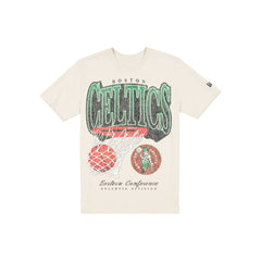 Boston Celtics Sport Classics Distressed Print Chrome T-Shirt