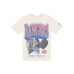 New York Rangers Sport Classics Distressed Print Chrome T-Shirt