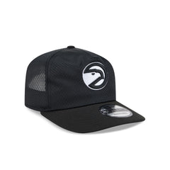 Atlanta Hawks Black & White Mesh 19TWENTY Trucker Hat