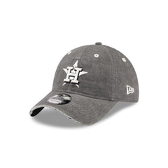 Houston Astros Washed Black Cotton 9TWENTY Adjustable Hat