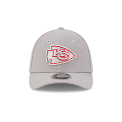Kansas City Chiefs Poly Gray 39THIRTY M-Crown Stretch Fit Hat