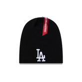 Alpha Industries x Los Angeles Dodgers Black Beanie Hat