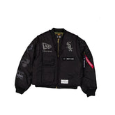 Alpha Industries x Chicago White Sox Black 2-in-1 MA-1 Flight Jacket + Vest