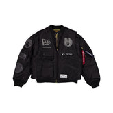 Alpha Industries x Boston Celtics Black 2-in-1 MA-1 Flight Jacket + Vest