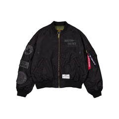 Alpha Industries x Boston Celtics Black 2-in-1 MA-1 Flight Jacket + Vest