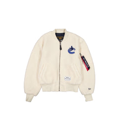 Alpha Industries x Vancouver Canucks Women's Sherpa MA-1 Flight Jacket