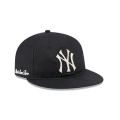 Aim�� Leon Dore New York Yankees Black Linen Retro Crown 9FIFTY Adjustable Hat