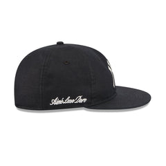Aim�� Leon Dore New York Yankees Black Linen Retro Crown 9FIFTY Adjustable Hat