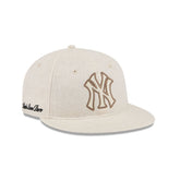 Aim�� Leon Dore New York Yankees Stone Linen Retro Crown 9FIFTY Adjustable Hat