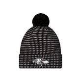 Baltimore Ravens 2026 Sideline Cold Weather Black Pom Knit Hat