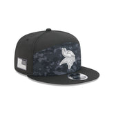 Minnesota Vikings 2026 Salute to Service Split Panel 9FIFTY Snapback Hat