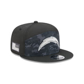 Los Angeles Chargers 2026 Salute to Service Split Panel 9FIFTY Snapback Hat