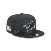 Detroit Lions 2026 Salute to Service Split Panel 9FIFTY Snapback Hat