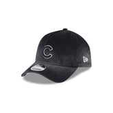 Chicago Cubs Washed Black Denim 9FORTY A-Frame Unstructured Snapback Hat