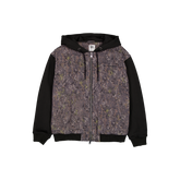 New Era Branded Cap Commuters Bomber Knit Abstract Camo Full-Zip Hoodie