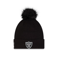 Las Vegas Raiders 2026 Salute to Service Women's Pom Knit Hat