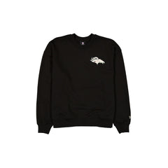 Denver Broncos Camo Logo Black Crewneck