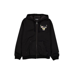 Chicago Bulls Camo Logo Black Full-Zip Jacket