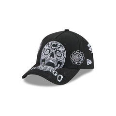 Chicago Cubs Day of the Dead Skull 9FORTY A-Frame Snapback Hat