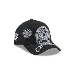 Chicago Cubs Day of the Dead Skull 9FORTY A-Frame Snapback Hat
