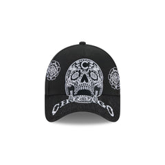 Chicago Cubs Day of the Dead Skull 9FORTY A-Frame Snapback Hat