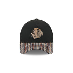 Chicago Blackhawks Fall Plaid Visor 59FORTY A-Frame Fitted Hat