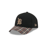 Detroit Tigers Fall Plaid Visor 59FORTY A-Frame Fitted Hat