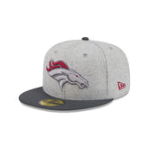 Denver Broncos Gray Herringbone 59FIFTY Fitted Hat