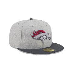 Denver Broncos Gray Herringbone 59FIFTY Fitted Hat