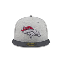 Denver Broncos Gray Herringbone 59FIFTY Fitted Hat