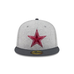 Dallas Cowboys Gray Herringbone 59FIFTY Fitted Hat