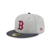 Boston Red Sox Gray Herringbone 59FIFTY Fitted Hat