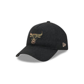 Chicago Bulls Camo Logo Boucle 9FORTY A-Frame Unstructured Snapback Hat
