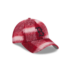 Boston Red Sox Brushed Plaid Casual Classic Adjustable