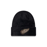 Detroit Red Wings Camo Logo Fuzzy Cuff Knit Beanie Hat