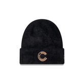 Chicago Cubs Camo Logo Fuzzy Cuff Knit Beanie Hat