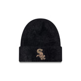 Chicago White Sox Camo Logo Fuzzy Cuff Knit Beanie Hat