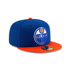 Edmonton Oilers Royal Blue & Orange 59FIFTY Fitted Hat