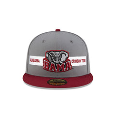 Alabama Crimson Tide Gray Cardinal 59FIFTY Fitted Hat
