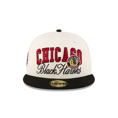 Chicago Blackhawks Arch Script 59FIFTY Fitted Hat