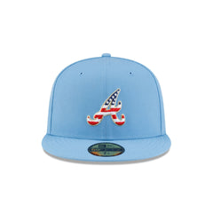 Atlanta Braves Red, White & Blue 59FIFTY Fitted Hat