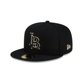 Long Beach State 49ers Black & Gold 59FIFTY Fitted Hat